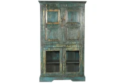 Vitrinenschrank Vintage blau