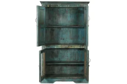 Vitrinenschrank Vintage blau