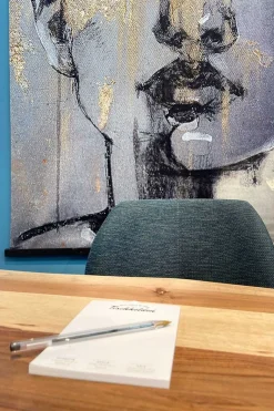 Wandbild abstrakte Frau H 170 cm