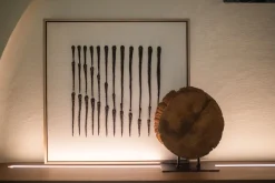 Wandbild Bergamo schwarz weiss 63x63 cm