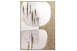 Wandbild Dolmen gold H 140 cm