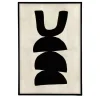 Wandbild Equilibro schwarz H 90 cm