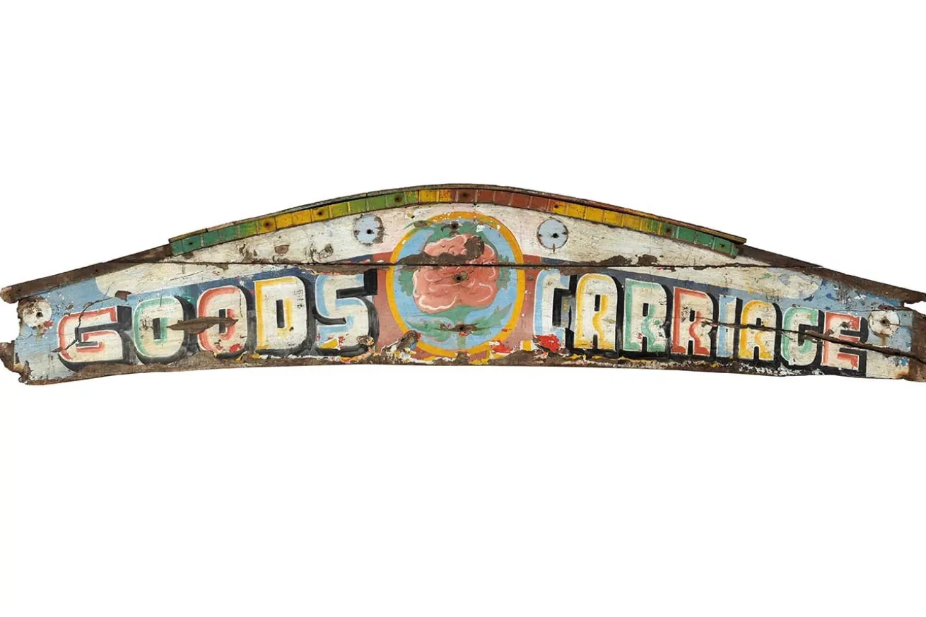 Wandbild Holz Vintage bunt