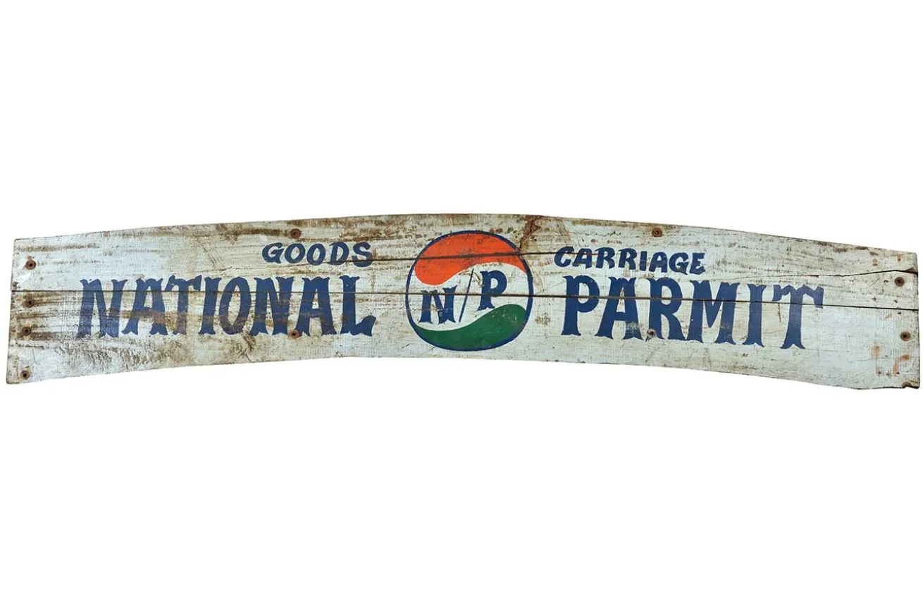 Wandbild Holz Vintage bunt