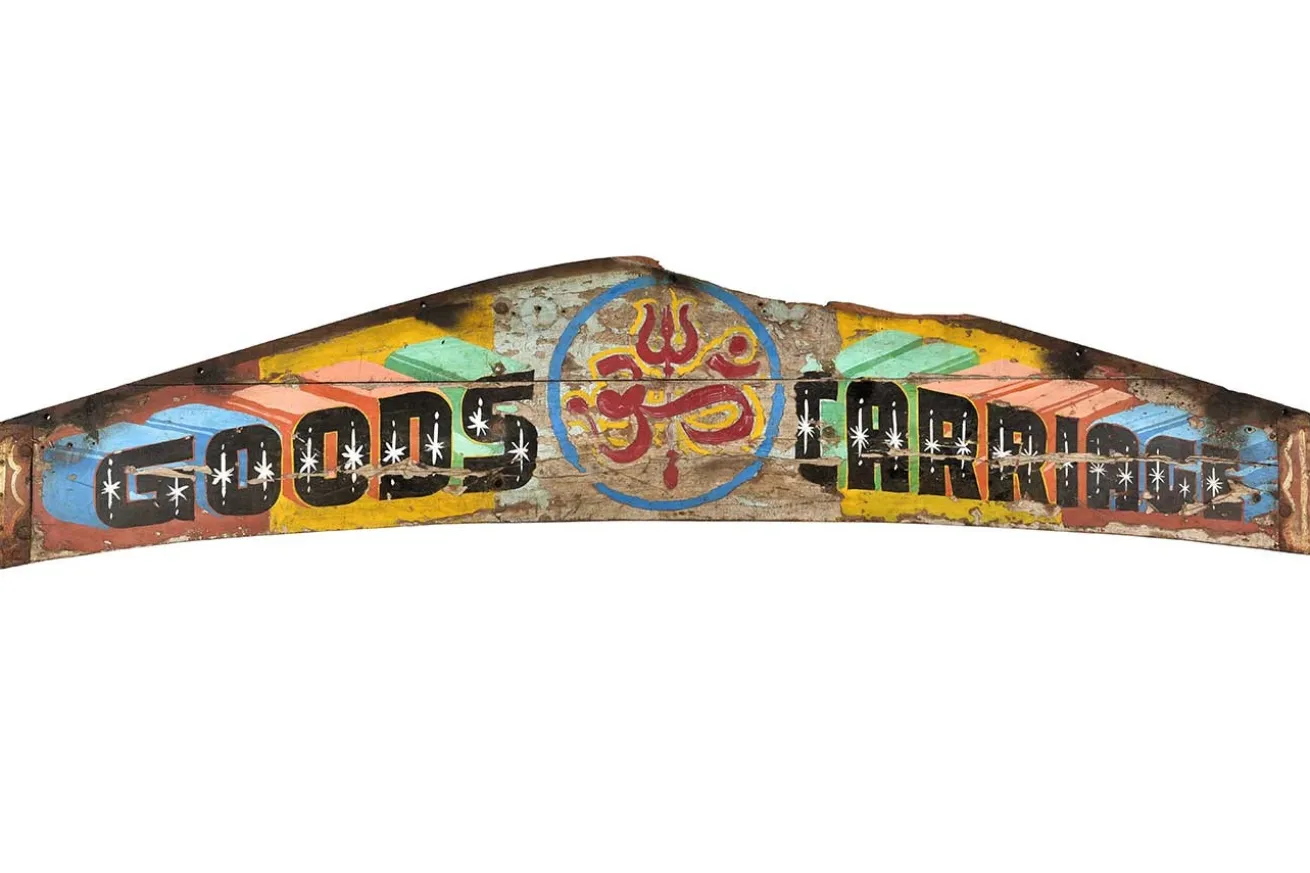 Wandbild Holz Vintage bunt