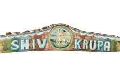 Wandbild Holz Vintage bunt