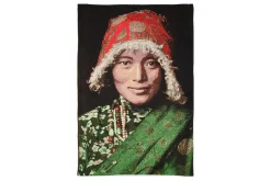 Wandbild Tibetian Woman 70 x 100 cm