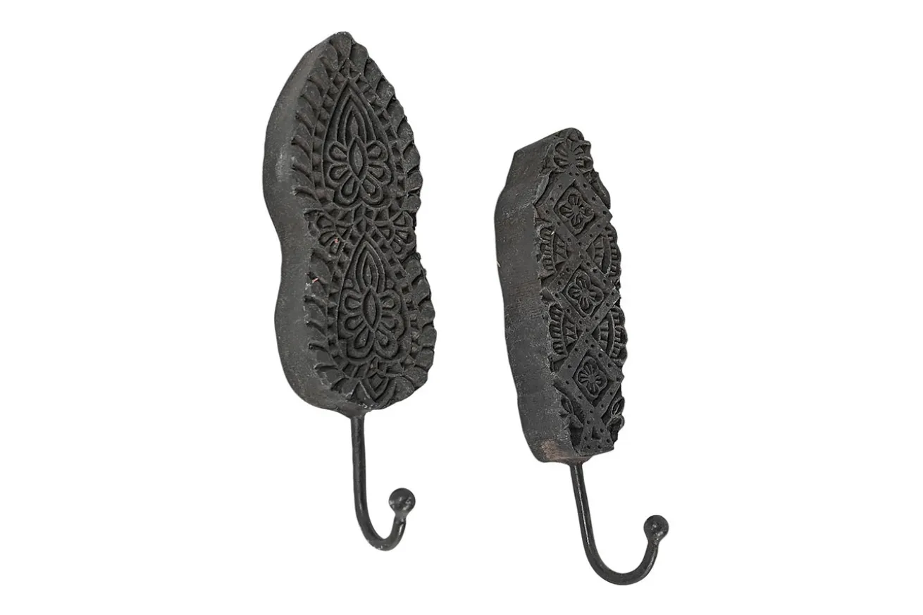 Wandhaken Vintage schwarz