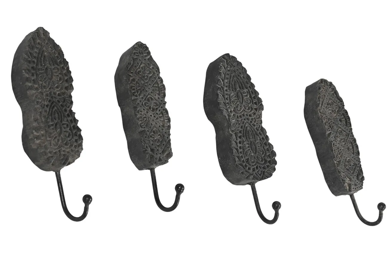 Wandhaken Vintage schwarz