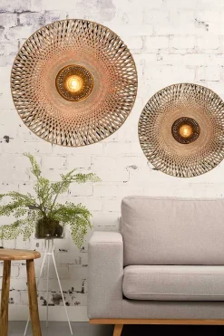 Wandlampe Kalimantan Bambusgeflecht D 87 cm