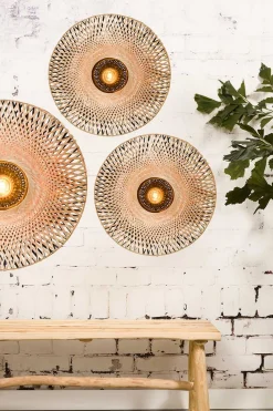 Wandlampe Kalimantan Bambusgeflecht D 87 cm