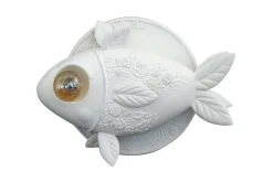 Wandleuchte Aprile Fisch weiss