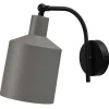 Wandleuchte Boo matt grau H 22 cm