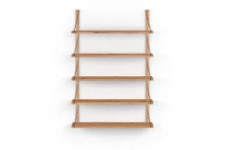 Wandregal Alina 5er Eiche lackiert