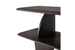 Wandregal Geometric Teak gebeizt