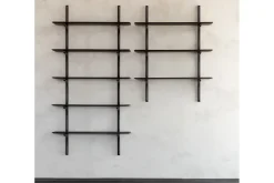 Wandregal PI Mahagoni H 196 cm