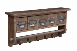 Wandregal Vintage mit Schubladen 66*30*15 cm