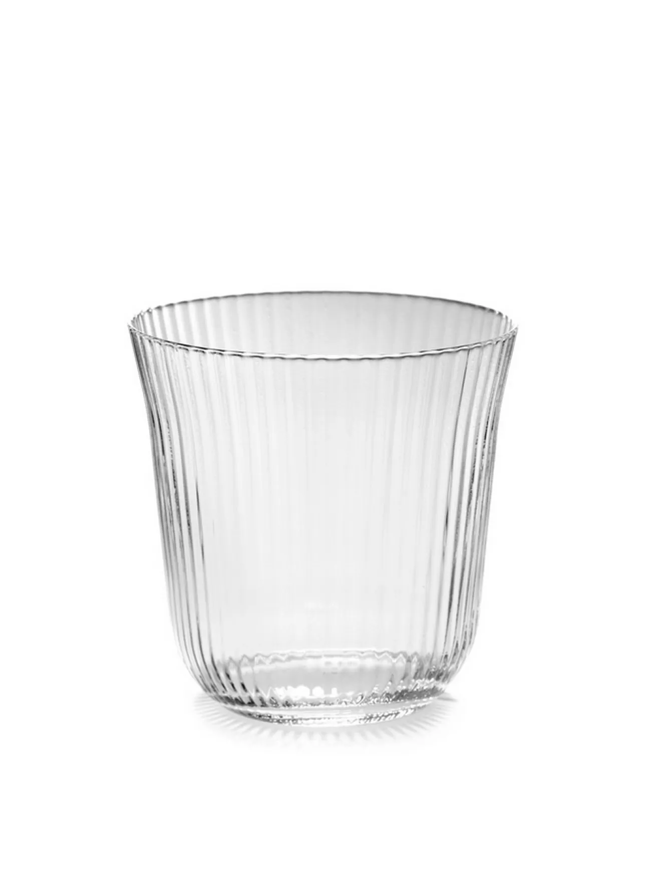 Wasserglas Inku geriffelt H 9 cm