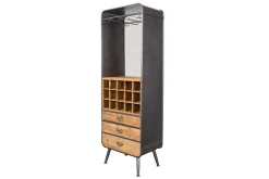 Weinregal Vino Metall Massivholz