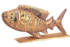 Windlicht Fisch Metall klein