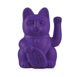 Winkekatze Lucky Cat matt violett