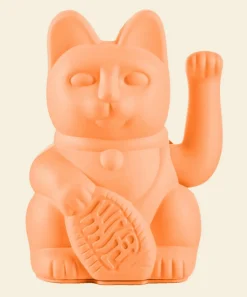 Winkekatze Lucky Cat matt orange