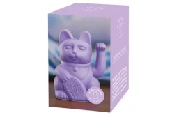Winkekatze Lucky Cat matt violett