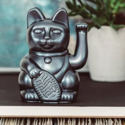 Winkekatze Lucky Cat matt galaxy