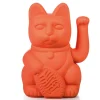 Winkekatze Lucky Cat neonorange matt