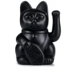 Winkekatze Lucky Cat schwarz matt