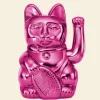 Winkekatze Lucky Cat shiny pink