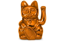 Winkekatze Lucky Cat shiny kupfer