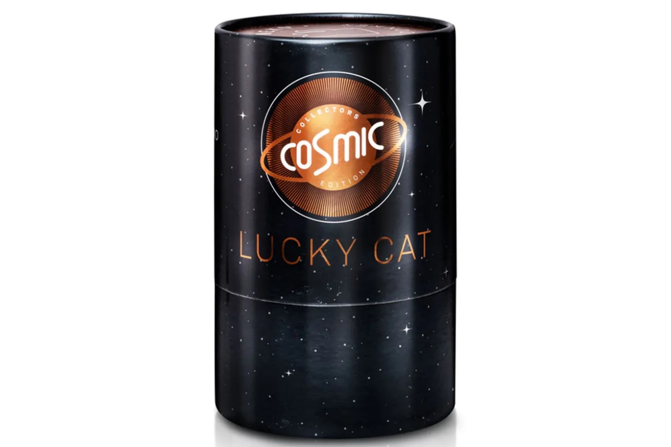Winkekatze Lucky Cat shiny kupfer